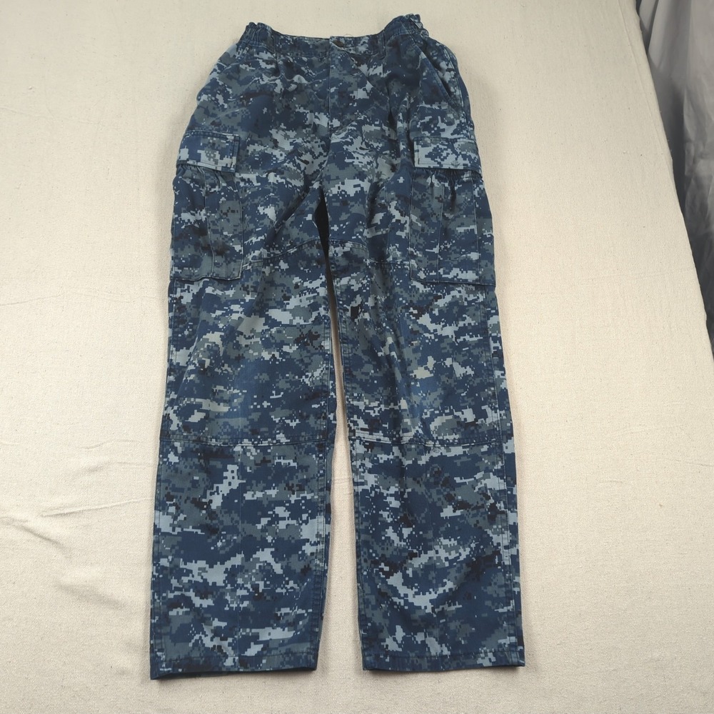 US Navy Pants Small Blue Working Trousers Digital Camo Uniform